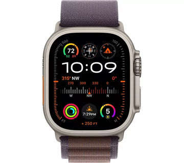 Apple Watch Ultra 2 GPS + Cellular, 49mm Titanium Case with Indigo Alpine Loop - Large - Very Good